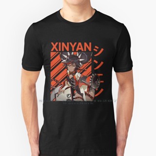 New Xinyan | Genshin Impact T Shirt mens short sleeve top fashion t shirt_03