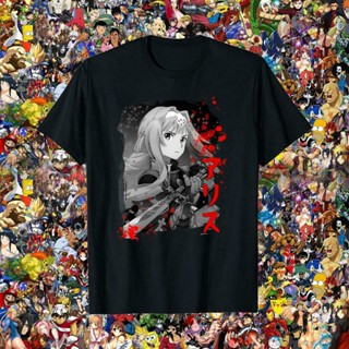 เสื้อยืดผู้ เสื้อยืด ผ้าฝ้ายแท้ พิมพ์ลายการ์ตูน Sword Art Online Alice Zuberg Alice Schuberg Alice Zuberg สําหรับผู_05