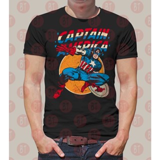 Marvel Avengers Superhero Captain America Vintage Unisex Gildan Premium S to 5XL T-Shirt_02