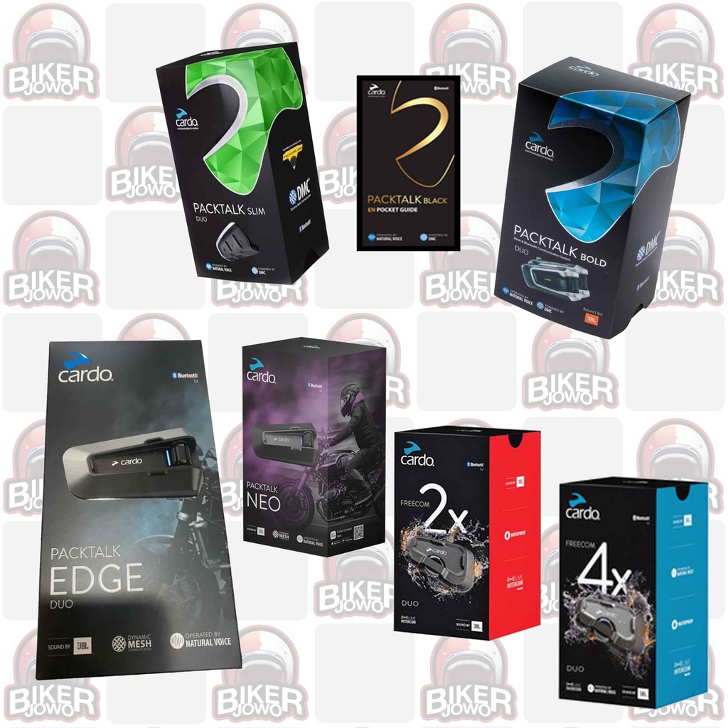 Cardo Packtalk Bold Black Slim Edge Freecom 1 2 4 + X Spirit