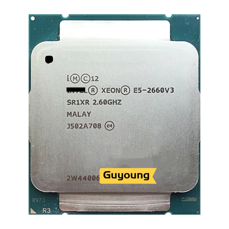 Xeon E5-2660V3 E5 2660v3 E5 2660 v3 2.6 GHz ใช้โปรเซสเซอร์ CPU สิบ-Core Twenty-เธรด 25M 105W LGA 201