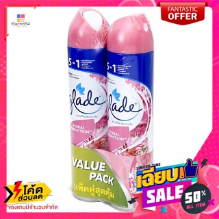 Glade(เกลด) เกลด สเปรย์ปรับอากาศ กลิ่นฟลอรัล เพอร์เฟ็คชั่นส์ 320 มล. แพ็คคู่ Glade Air Freshener Spray Floral Perfection