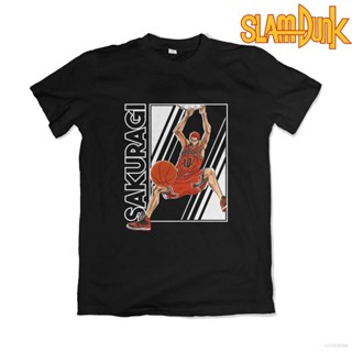 เสื้อยืดแขนสั้นลําลอง ทรงหลวม พิมพ์ลายอนิเมะ Slam Dunk Sakuragi Hanamichi ขนาดใหญ่ สําหรับผู้ชาย และผู้หญิง_09