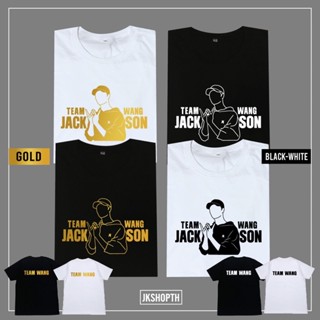 เสื้อยืดแขนสั้น GOT7 Ixjackson WANG tee Ver.B | Hologram Gold And White Black