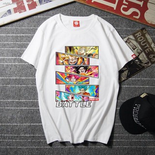 Dragon Ball T-shirtเสื้อยืดดราก้อนบอล❂℡New Dragon Ball แขนสั้นเสื้อยืดผู้ชายและผู้หญิงแฟชั่นแบรนด์ Wukong Joint อะน_05