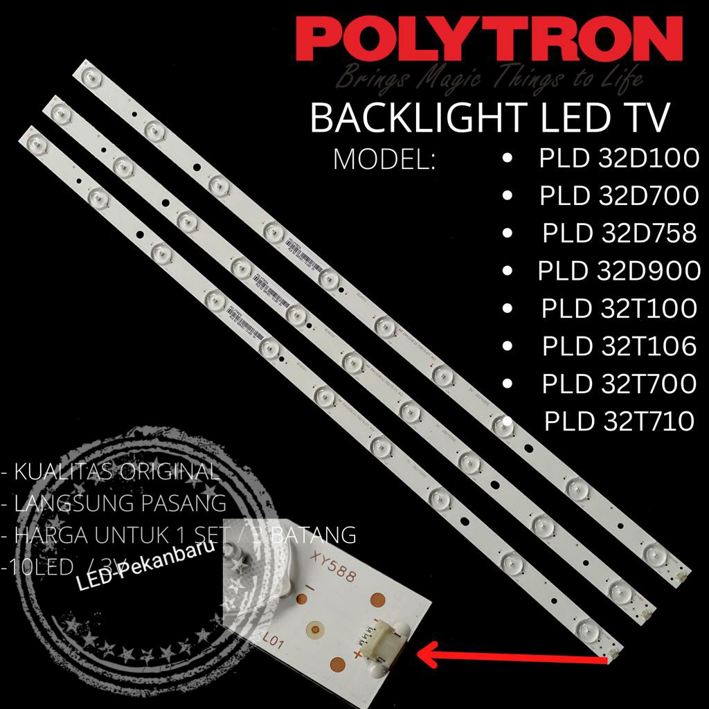 POLYTRON PLD 32T710 LED BACKLIGHT 32T700 32D700 3V 10K BL TV LAMP