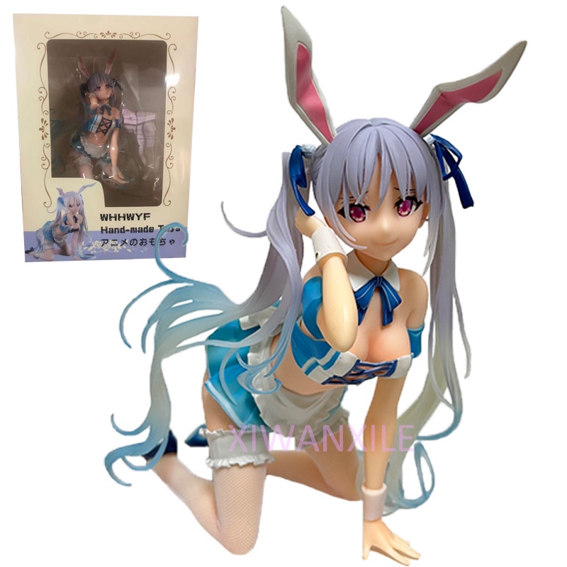 แอ็คชั่นฟิกเกอร์  24cm Native Binding Chris Aqua Blue Anime Figure Dsmile Chris Sarah Bunny Girl Action Figure Chris Fig