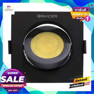 Square โคมดาวน์ไลท์หน้าเหลี่ยม 3.5 นิ้ว LED 5 วัตต์Warm WhiteRACER รุ่น ADJ SQ BK 5W WW สีดำDownlight Square 3.5 Inch LE