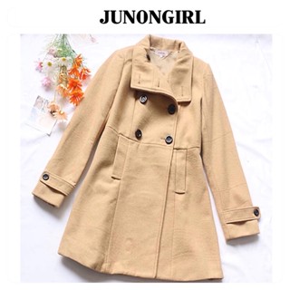 เสื้อโค้ท OVERCOAT โค้ทวูลกันหนาว โค้ทยาว ❄️แบรนด์✨JUNONGIRL✨ แท้💯% (WY999)