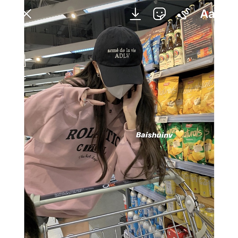 ส่งไวจากไทย TAYCEN เสื้อสเวตเตอร์ ลายพิมพ์ แขนยาว สไตล์เกาหลี โอเวอร์ไซซ์ สำหรับผู้หญิง