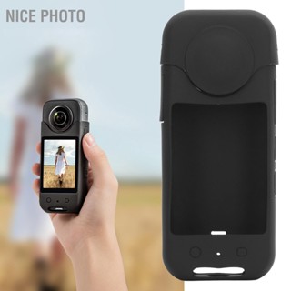 Nice photo ฝาครอบป้องกันกล้องซิลิโคน Anti Knock Fall Soft Split Design เคสกล้องสำหรับ Insta360 X3