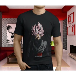 [100% Cotton] เสื้อยืดคอกลม แขนห้าส่วนลําลอง ผ้าฝ้ายแท้ พิมพ์ลาย Goku Saiyan Rose Dragon Ball Super Z ขนาดใหญ่ สําห_04