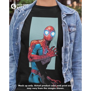 Marvel Spiderman Eyes Glow Unisex Tshirt Black_05