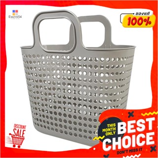 CLOTH ตะกร้าผ้าเหลี่ยมหูหิ้ว BUBBLE เทา PLIMCLOTH BASKET BUBBLE GRAY PLIM