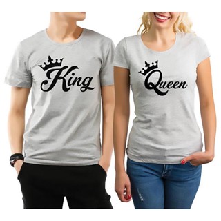 Queen T Shirt Men Couple T Shirts Tops The King His Queen Tshirt Valentine Gift T-Shirt for Boyfriend Grilfriend  W_02