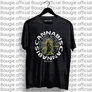 เสื้อยืดลายกัญชา cannabis tshirtของแท้