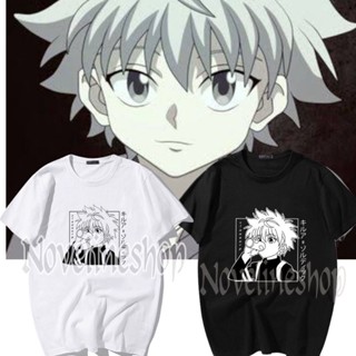 เสื้อยืดผ้าฝ้าย พิมพ์ลายการ์ตูนอนิเมะ มังงะ KILLUA KILUA HUNTER X HUNTER 30S WIBU LOVERS_02