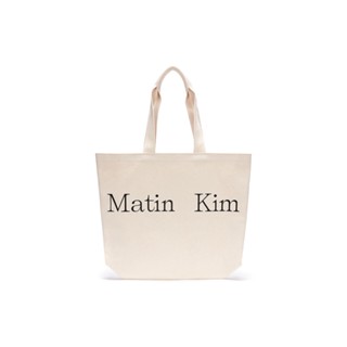 Matin Kim Logo Eco Bag In Ivory ของแท้ 100%