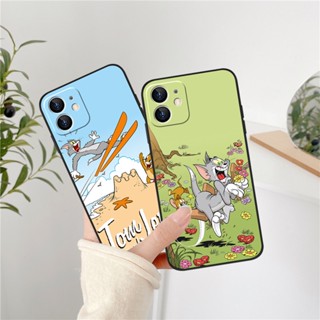 เคสโทรศัพท์มือถือ แบบนิ่ม ผิวด้าน ลายแมวทอม สําหรับ IPhone 14 13 12 11 Promax 14Plus Mini X XS XR XSMAX 6 6s 5 5S 6plus 6splus 7 8 SE2020 7plus 8Plus