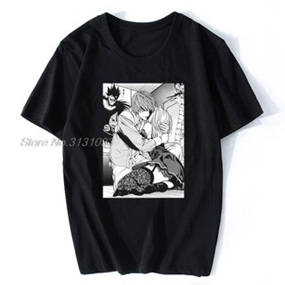 Death Note Light Misa Anime Manga T-shirt Vest Tee Tops Men Unisex Cartoon T Shirt Men Unisex New Fashion Tshirt_12