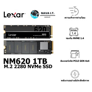 COINSคืน15%⚡FB9JMZV6⚡ LEXAR NM620 1TB M.2 2280 NVME SSD รับประกัน 5ปี