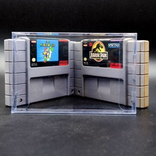 กล่องใสสวมกันรอย ไซส์ ตลับ SNES US Cartridge Box Clear Plastic Case Box Protectors