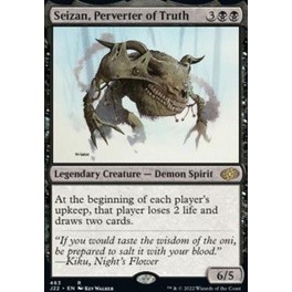 Seizan, Perverter of Truth การ์ด Magic The Gathering ของแท้จากชุด Jumpstart 2022