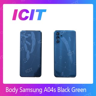 Samsung A04s อะไหล่บอดี้ เคสกลางพร้อมฝาหลัง Body For Samsung A04s อะไหล่มือถือ ICIT 2020