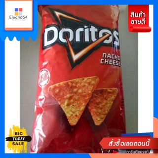 ขนม Doritos Nacho Cheese Tortilla Chips ข้าวโพด ชนิดแผ่น  อบกรอบ รสเนยแข็ง โดริโทส 198 กรัมDoritos Nacho Chees