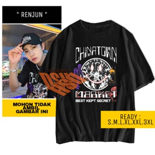 [S-5XL]เสื้อยืดแฟชั่น เสื้อยืด พิมพ์ลายหน้ายิ้ม nct dream CHINATOWN สไตล์เกาหลี_09