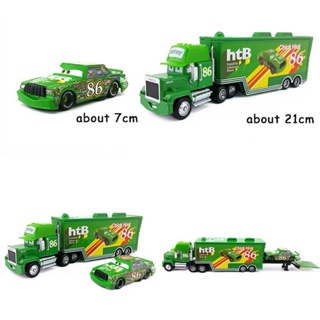 โมเดลรถยนต์ Disney Pixar Lightning McQueen Jackson Storm Mack Uncle Truck 1:55 ของเล่นสําหรับเด็ก Z1TW