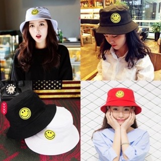 Bucket_Smile หมวกบักเก็ตอมยิ้ม Cap_Hat หมวกราคาถูก พร้อมส่ง