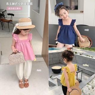 Ensi Sabrina เสื้อผูกเชือก สไตล์เกาหลี สําหรับเด็กผู้หญิง อายุ 1-8 ปี
