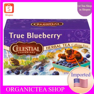 Celestial Seasonings Herbal Tea Caffeine Free True Blueberry 20 Tea Bags💚พร้อมส่ง💜