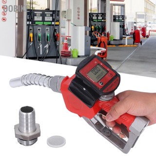 OObike 1in BSP Automatic Fueling Nozzle อลูมิเนียมอัลลอยด์ Digital Flow Meter หัวฉีดน้ำมันเชื้อเพลิงดีเซล