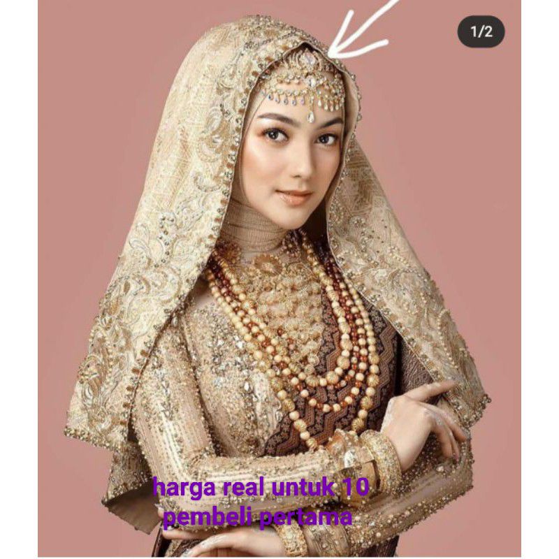 ชุดสร้อยคอที่ถูกที่สุดต่างหู headpiece bindi c หน้าผากตกแต่ง cii
