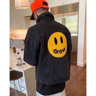 Drew Jacket เสื้อแจ็คเก็ตยีนส์ ผู้ชายและผู้หญิงฤดูใบไม้ร่วงใหม่ แจ็คเก็ตหลวมสบายๆtrend