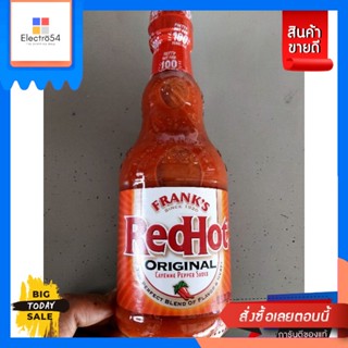 Franks Red Hot Original Cayenne Pepper Sauce ซอส พริกคาเยน แฟรงค์ เรดฮอต  354 มล.ราคาโด