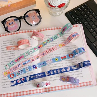 เทปกาว ลายการ์ตูนสัตว์น่ารัก สําหรับตกแต่งสมุดไดอารี่ เครื่องเขียน DIY 1 ม้วน