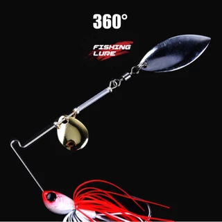 สปินเนอร์เบท ใบสปินคู่ 13g 19g Spinner bait เหยื่อตกชะโด เหยื่อตกแม่คอก เหยื่อตกปลาช่อนเหยื่อชะโด เหยื่อตกปลาชะโด R60