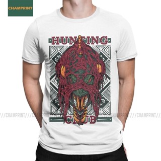 Men Hunting Club Vaal Monster Hunter World T Shirts Gaming Rathian Dragon MHW Game Cotton Short Sleeve Tees Plus Si_02