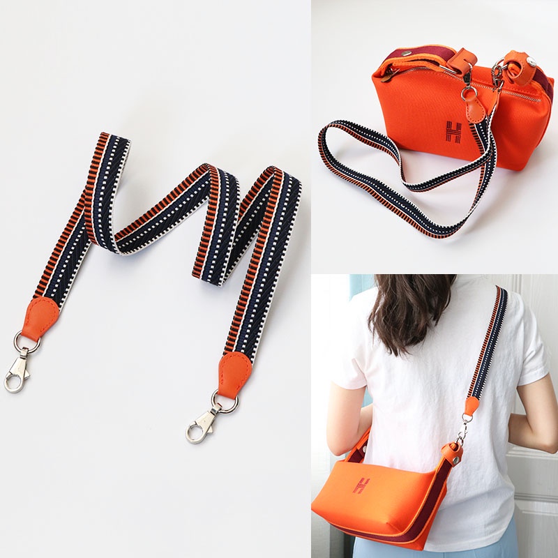 สายสะพายกระเป๋า ผ้าแคนวาส แบบเปลี่ยน สําหรับกล่องอาหารกลางวัน Hermes