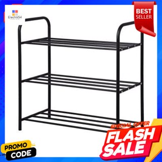 Tier ชั้นวางรองเท้า 3 ชั้น KASSA รุ่น SR02 ขนาด 63 x 28 x 60 ซม. สีดำ3 Tier Shoe Rack KASSA Model SR02 Size 63 x 28 x 60