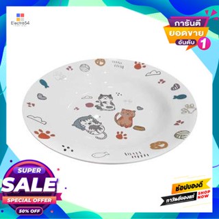 Melamine จานเมลามีนทรงลึก ฮารุ Superware รุ่น P 182-8 ขนาด 8 นิ้ว สีขาวdeep Melamine Plate Haru Superware Model P 182-8