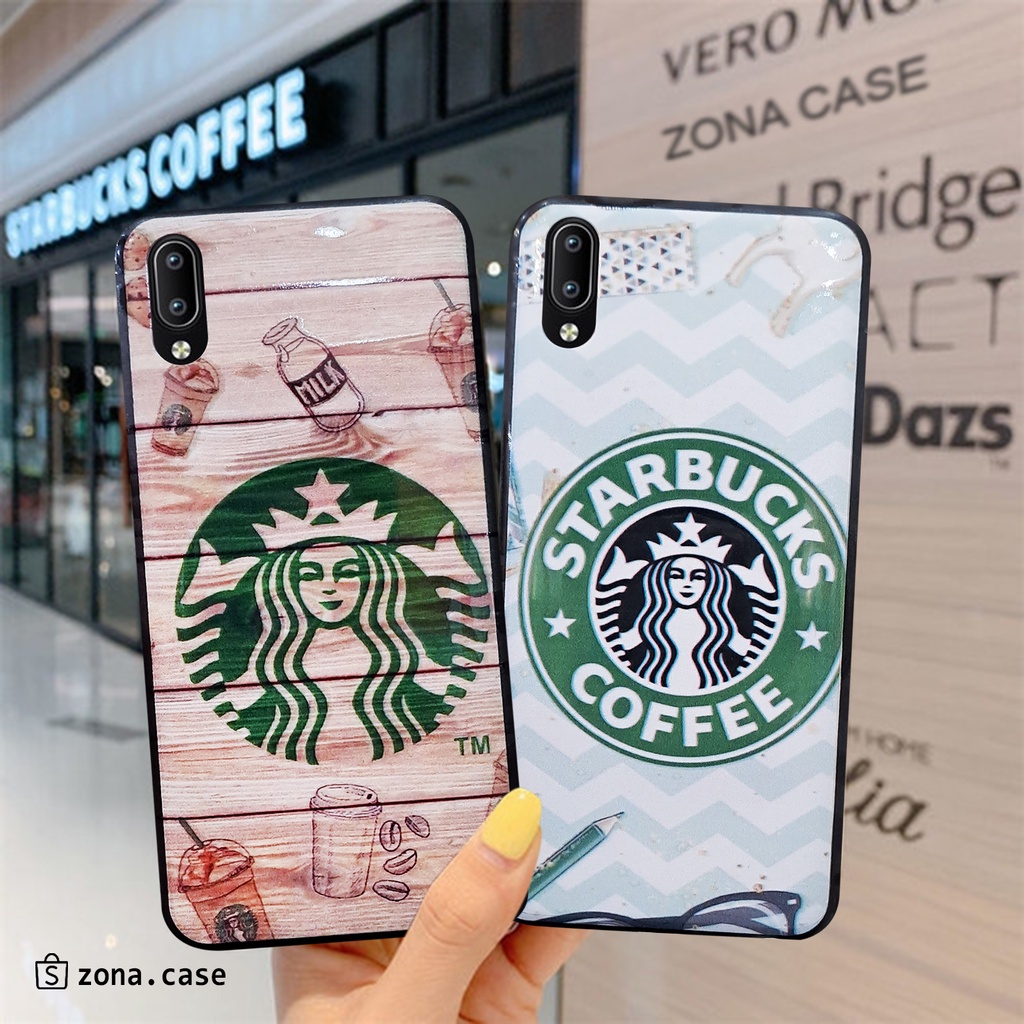 เคส Starbucks Vivo Y30 Y50 Y91 Y95 - A5 A9 2020 A33 - J2 Prime A12 A02S - C11 C21 C25 C15 C12 9A 6A 