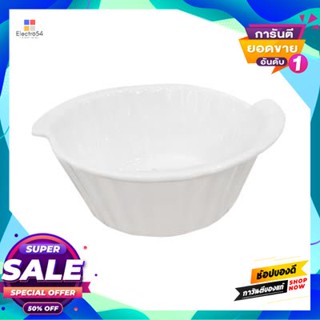 Porcelain ถ้วยอบพอร์ซเลนทรงกลมพร้อมที่จับ (ใหญ่) Kasse Home รุ่น Yg17-035Bd สีครีมround Porcelain Baking Cup With Handle