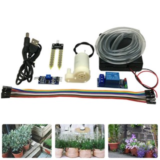 【AG】DIY Automatic Watering Irrigation System Soil Moisture Sensor Pump Module Kit