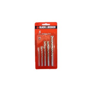 MASONRY ดอกเจาะคอนกรีต BLACK&amp;DECKER แพ็ก 5 ชิ้นMASONRY DRILL BIT BLACK&amp;DECKER 5EA/SET