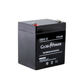 Global Power Battery GTAG12-5.5 12V 5.5AH แบตเตอรี่ AGM สำหรับ UPS และใช้งานทั่วไป ของแท้