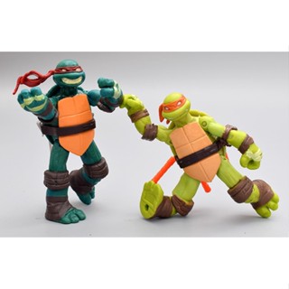 Joint movable เต่านินจาวัยรุ่น TMNT ตุ๊กตาทำด้วยมือเต่านินจาของเล่นเด็กเนื้อมนุษย์ตกแต่งของขวัญ